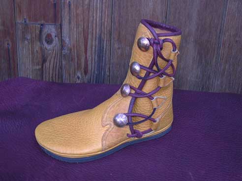 moccasins with purple